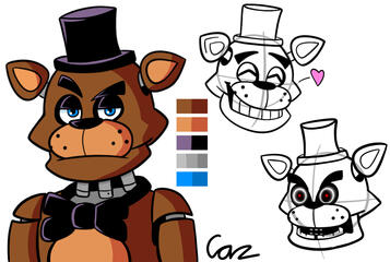 Freddy Fazbear doodle. (2022)