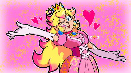 SmashQueen!Peach (2026 Artfight attack for Sweet_Twinzz)