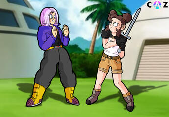 Trunks and Eclair (2026 Artfight attack for okay_lexmar)