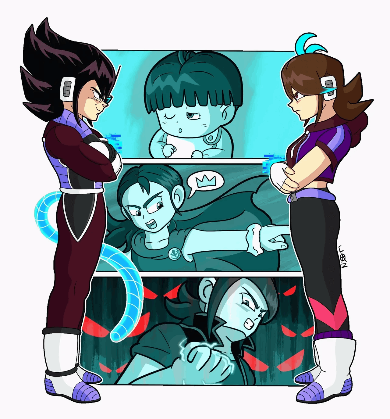 Two Sides of the Same Coin (DBZ OC: Cassi Royl)