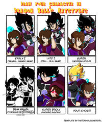 Cassi Royl in various DB artstyles