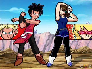 Zucci vs. Cassandra (left character owned by CandidCynic)