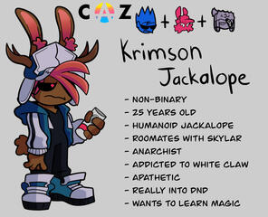 Krimson, another &quot;fusion&quot; OC. (2023)