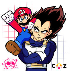 Mario and Vegeta