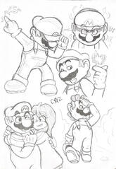 Traditional Mario Doodles