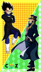 Vegeta and Jotaro