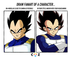 Canon vs. My Style: Vegeta