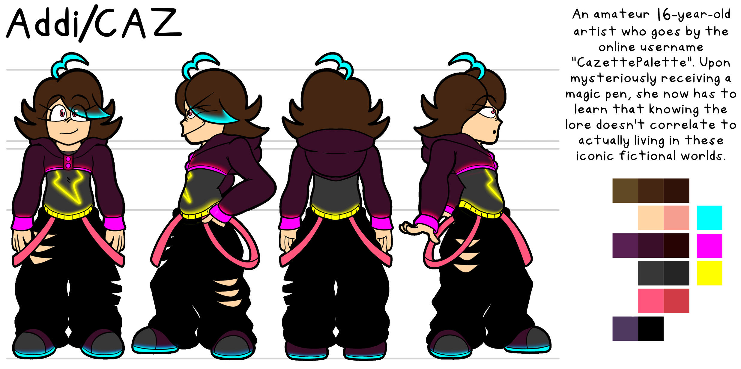 The protag and casual enjoyer of media, CAZ! The protag and casual enjoyer of media, CAZ!