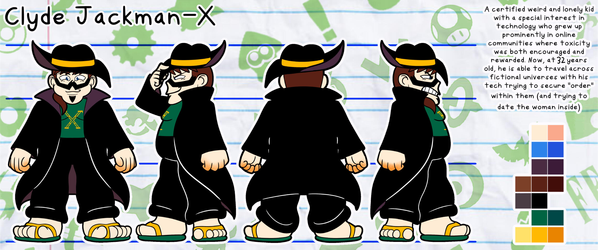 The antagonist and toxic media enforcer, X. The antagonist and toxic media enforcer, X.